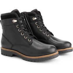 Seiland Damen - Schnürboots - Leder - Schwarz