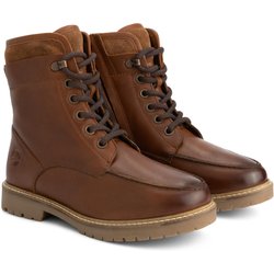 Tronstad Damen - Schnürboots - Wolle gefüttert - Cognac