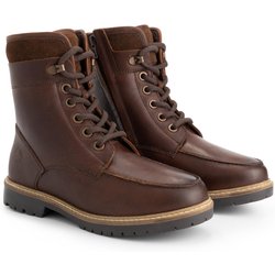 Tronstad Damen - Schnürboots - Wolle gefüttert - Braun