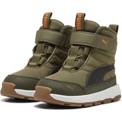 PUMA Evolve Stiefel Klein Kinder PUMA Olive Black Orange Glo Green