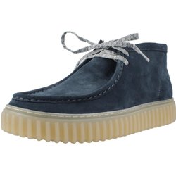 Stiefel Clarks Modell Torhill Hi Farbe Blau