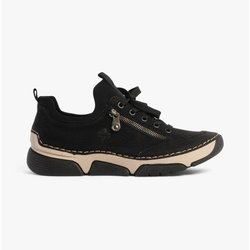 Rieker Damen Halbschuh Slipper Schuhe 45973-00 Schwarz