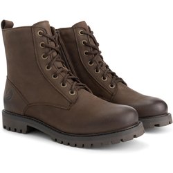 Akland Herren - Schnürboots - Nubukleder - Dunkelbraun