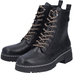 Rieker Damen Biker Boots Stiefelette Stiefel 73850-00 schwarz