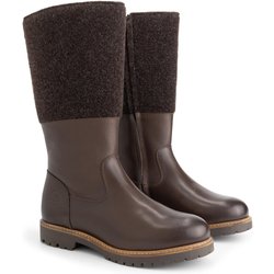 Skive Damen - Hohe Stiefel - Wolle/Filz - Dunkelbraun