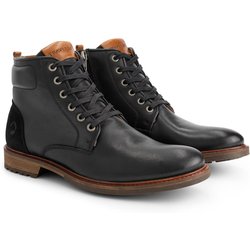 Walton Herren - Schnürschuh mit Reißverschluss - Schwarz