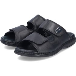 Rieker Herren Pantolette Slipper Hausschuh Pantoffeln weit 25590-00 schwarz