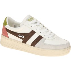 Gola Grandslam Trident Schuhe Sneakers weiß braun CLA415