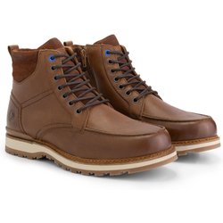 Levring Herren - Schnürboots - Wolle gefüttert - Cognac