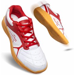 Vector X Ranger Hallenschuhe Weiß/Rot – Größe 7 UK/41 EU, Sport & Komfort