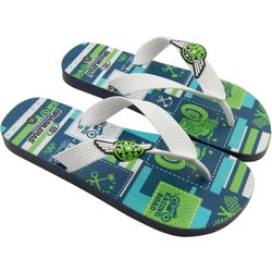 Kinder-Strand-Flip-Flops BRASILERAS weiß Gummisohle