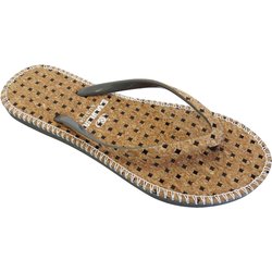 BRASILERAS Damen-Espadrilles in Grau mit Gummisohle