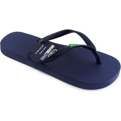 Strand-Flip-Flops unisex Brasileras blaue Farbe mit rutschfester Gummisohle