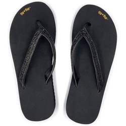 Damen Flip Flop Badezehentrenner flip*glam Black