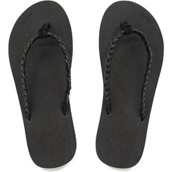 Damen Flip Flop Zehentrenner flip*glitter Black