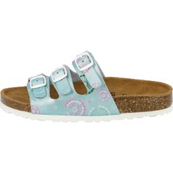 Pantolette grün Mädchen Pantolette Bioline Flower Kids