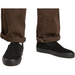 Skateschuh Slip-on Damen/Herren ohne Schnürung niedrig - Vulca 500 schwarz