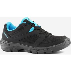 Wanderschuhe Kinder Grösse 35–38 Schnürung Wandern - NH100 schwarz