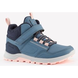 Wanderschuhe Kinder Grösse 28–34 halbhoch Klettverschluss - NH500 blau