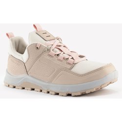 Wanderschuhe Kinder Grösse 35-38 niedrig mit Schnürung - NH500 Low beige/rosa