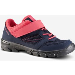 Wanderschuhe MH100 Klettverschluss Kinder Gr.24–34 blau/rosa