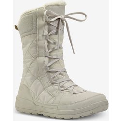 Winterstiefel Damen hoch warm wasserdicht Winterwandern - NH500 beige