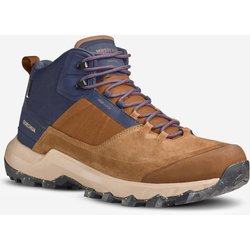Wanderschuhe Herren wasserdicht Wandern - MH500 halbhoch braun