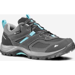 Wanderschuhe Damen wasserdicht Bergwandern - MH100 grau