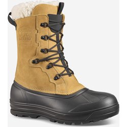 Winterstiefel Herren Leder warm wasserdicht Winterwandern - NH900 gelb