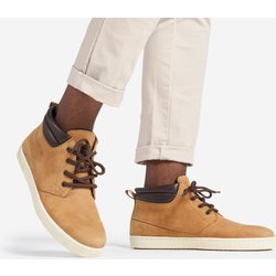 Segelschuhe Herren Leder wasserdicht - 500 ocker