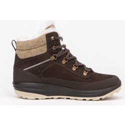 Wanderschuhe Damen Leder warm wasserdicht Winterwandern - NH900 braun