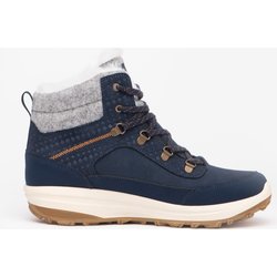 Wanderschuhe Damen Leder warm wasserdicht Winterwandern - NH900 blau
