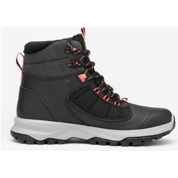 Wanderschuhe Damen halbhoch warm wasserdicht - MH500 schwarz