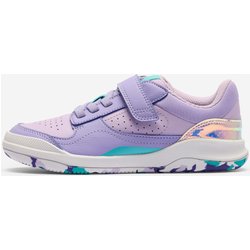 Fitnessschuhe Kinder robust Multisport - Playventure Yard Sneaker lila/grün