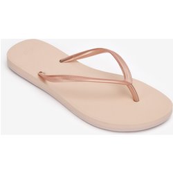 Zehensandalen Damen 500 Gold Peach beige/orange