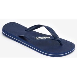 Zehensandalen Herren Havaianas Logo Netz marineblau