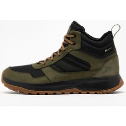 Wanderschuhe Herren halbhoch Leder warm - NH500 Hybrid khaki