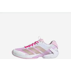 Damen Tennisschuhe Multicourt - Adizero Ubersonic 5 weiss/rosa