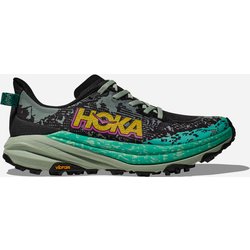 HOKA Speedgoat 6 Schuhe für Damen in Black/Aloe Vera Größe 38 | Gelände