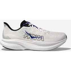 HOKA Mach 6 Schuhe für Herren in White/Ultramarine Größe 42 | Straße