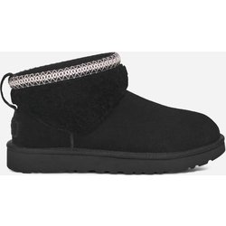 UGG® Classic Ultra Mini Maxi Curly Boot für Damen in Black, Größe 39, Schaffell/Veloursleder/Recycled Materials