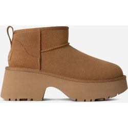 UGG® Classic Ultra Mini New Heights Boot für Damen in Brown, Größe 36, Veloursleder