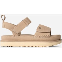 UGG® Goldenstar Sandale für Damen | UGG® EU in Beige, Größe 39, Veloursleder