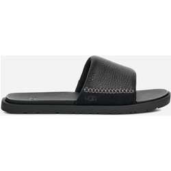 UGG® Seaside II Slide für Herren in Black, Größe 41, Leder/Veloursleder