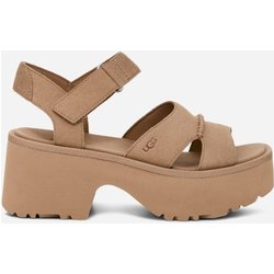 UGG® New Heights mit Knöchelriemen für Damen in Brown, Größe 40, Veloursleder