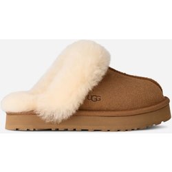 UGG® Disquette Slipper für Kinder in Brown, Größe 32.5, Veloursleder
