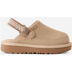 Goldenstar UGG®braid Clog für Kinder in Brown, Größe 23.5, Veloursleder