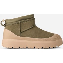 UGG® Classic Ultra Mini Weather Hybrid Boot für Herren in Green, Größe 39.5, Veloursleder