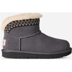 UGG® Classic Ultra Mini Taslyn Boot für Kinder in Grey, Größe 32.5, Veloursleder