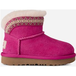 UGG® Classic Ultra Mini Taslyn Boot für Kinder in Dark Peony, Größe 22, Veloursleder